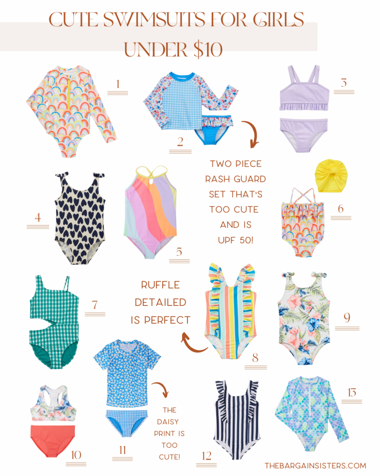 Cute Swimsuits for Girls Under $10