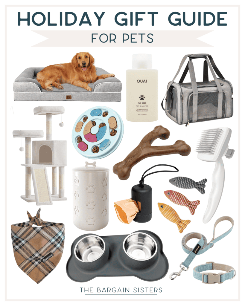 Discover our holiday gift guide for pets, brimming with Christmas gift ideas that are not expensive. Featuring essentials like a cozy pet bed, grooming kit, playful toys, and more—all perfect for spoiling your furry friends without breaking the bank.